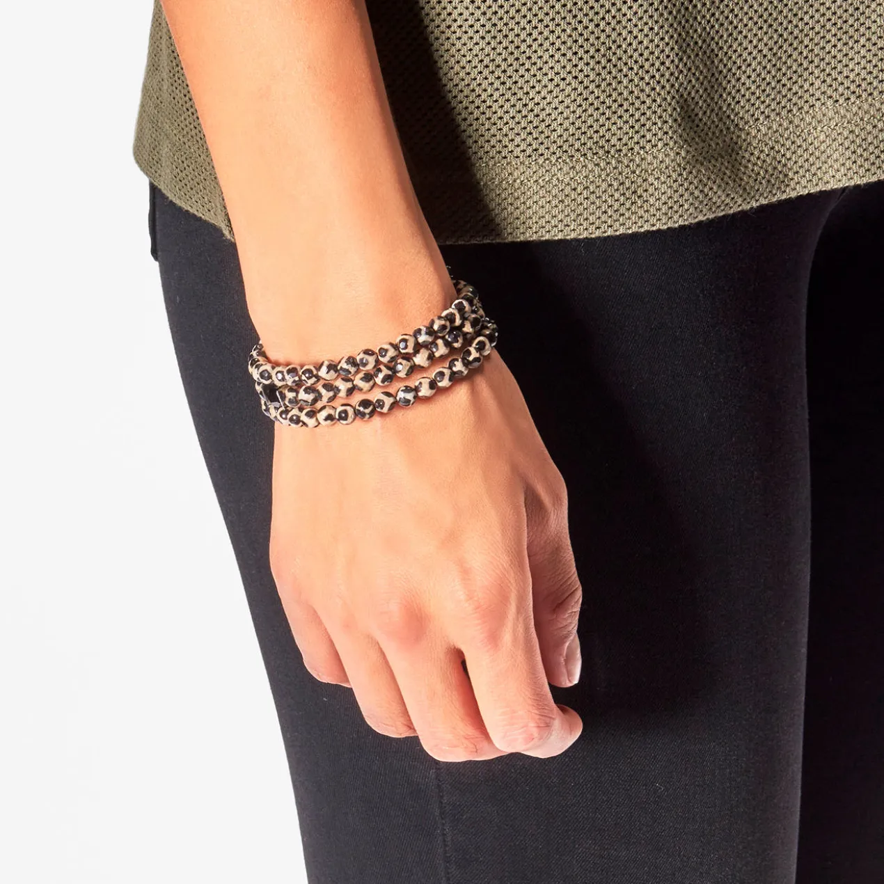 langani Tibet-Achat-Armreif