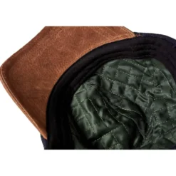Leder-Tweed-Cap