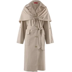 Leinen/Baumwoll-Sommer-Trenchcoat