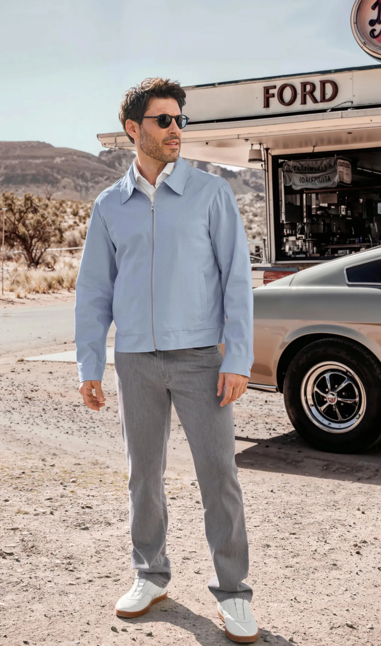 Leinen-Lyocell-Sommerblouson