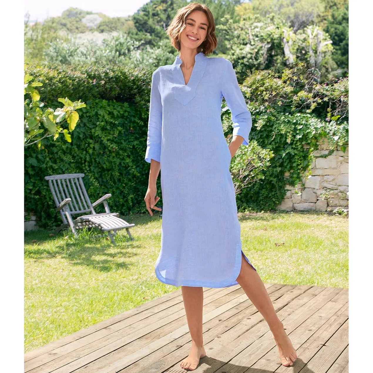 Leinen-Tunika-Kleid