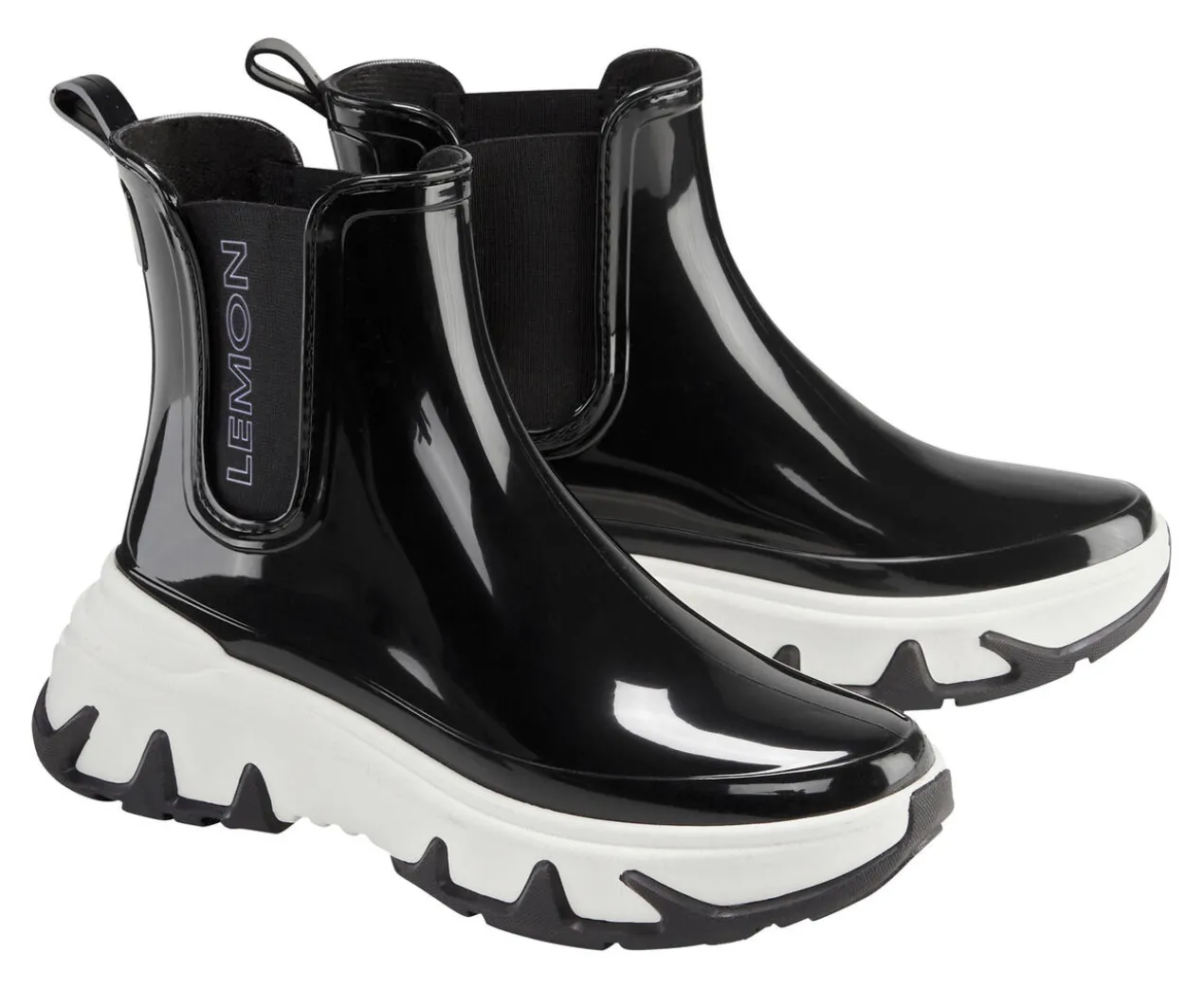 Lemon Jelly Chelsea-Sneakerboots, Schwarz/Weiß