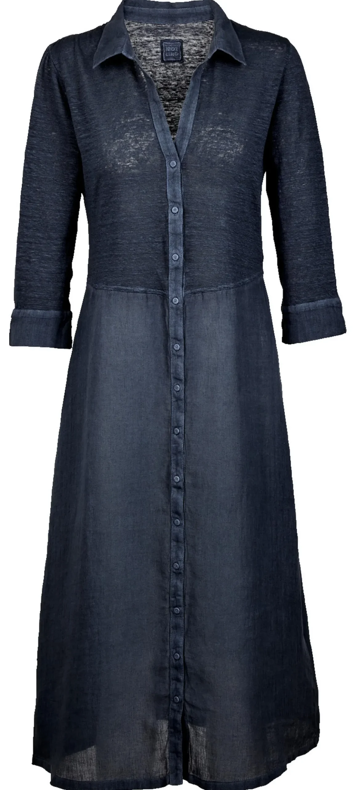 120% Lino Leinen-Kombi-Kleid