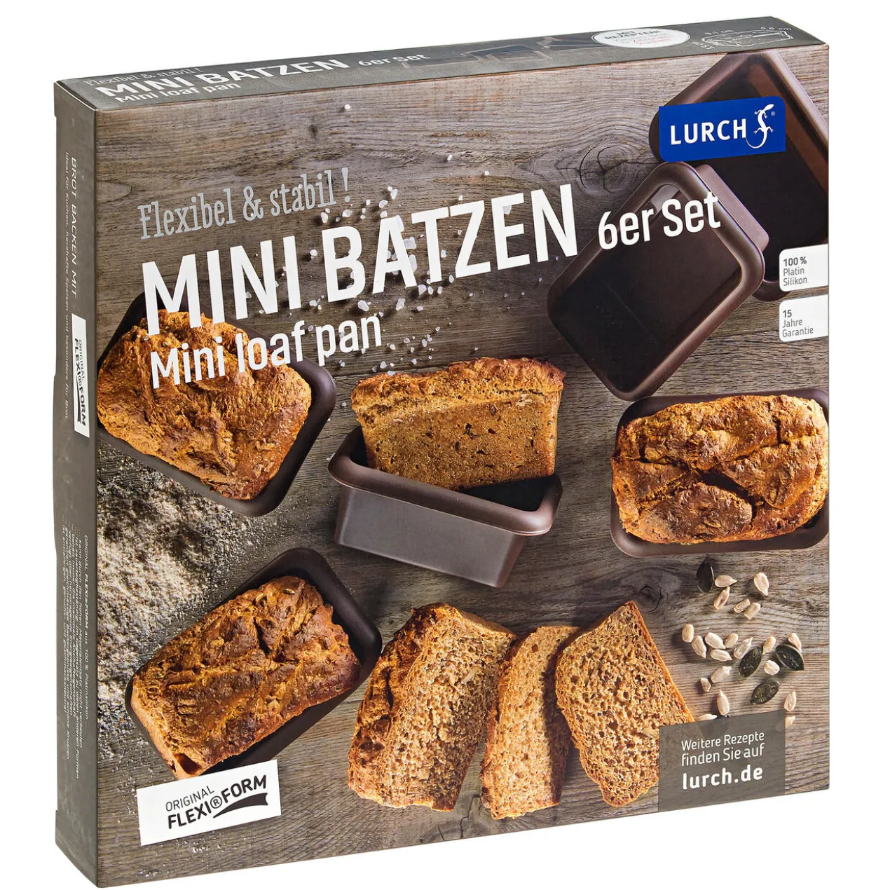 Mini-Batzen Backform, 6er-Set