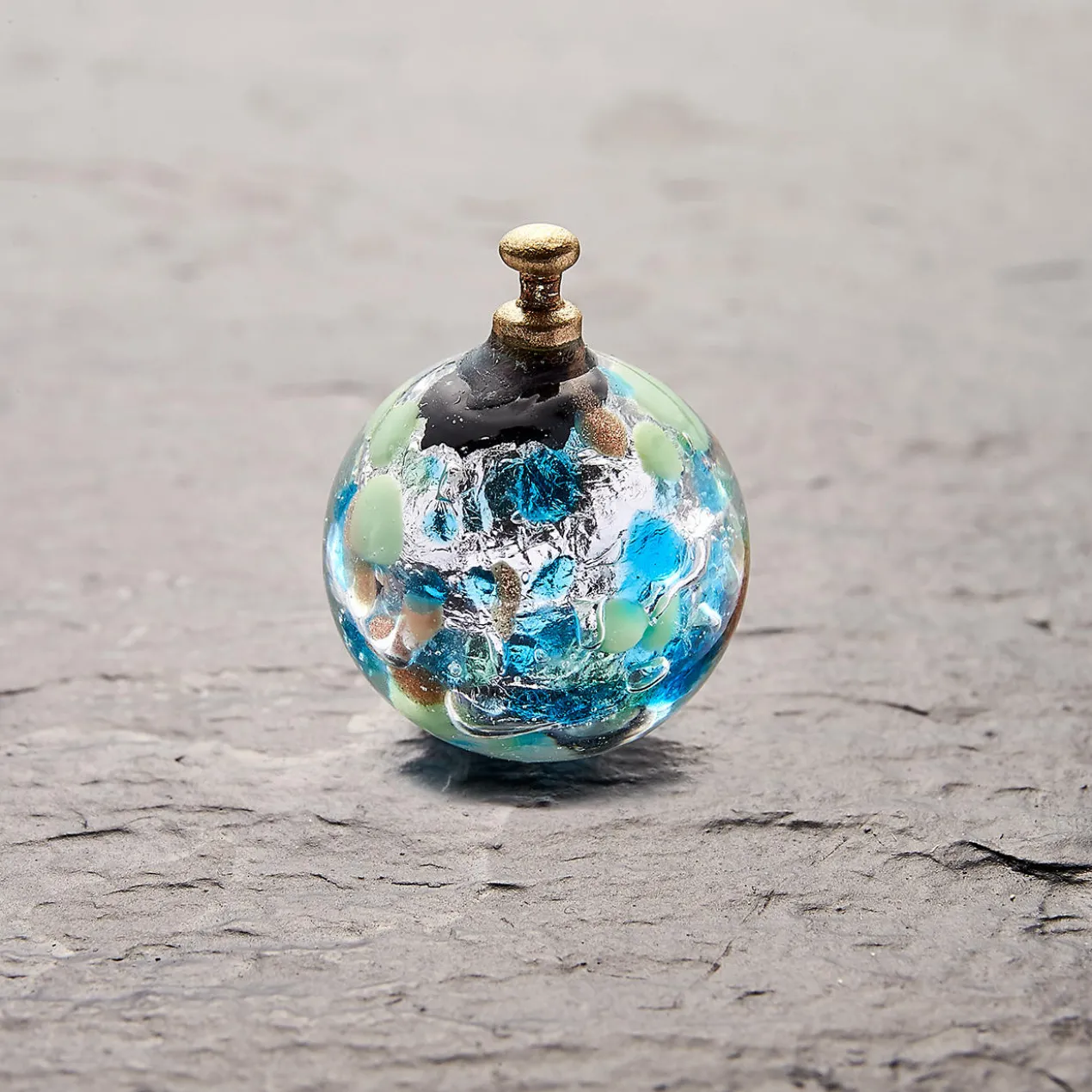 Muranoglas Vario-Collier, inkl. Einhängeclip und Wechselperle Day&Night