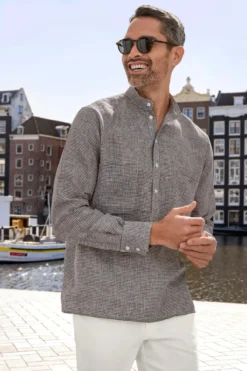 Nehru-Leinenhemd