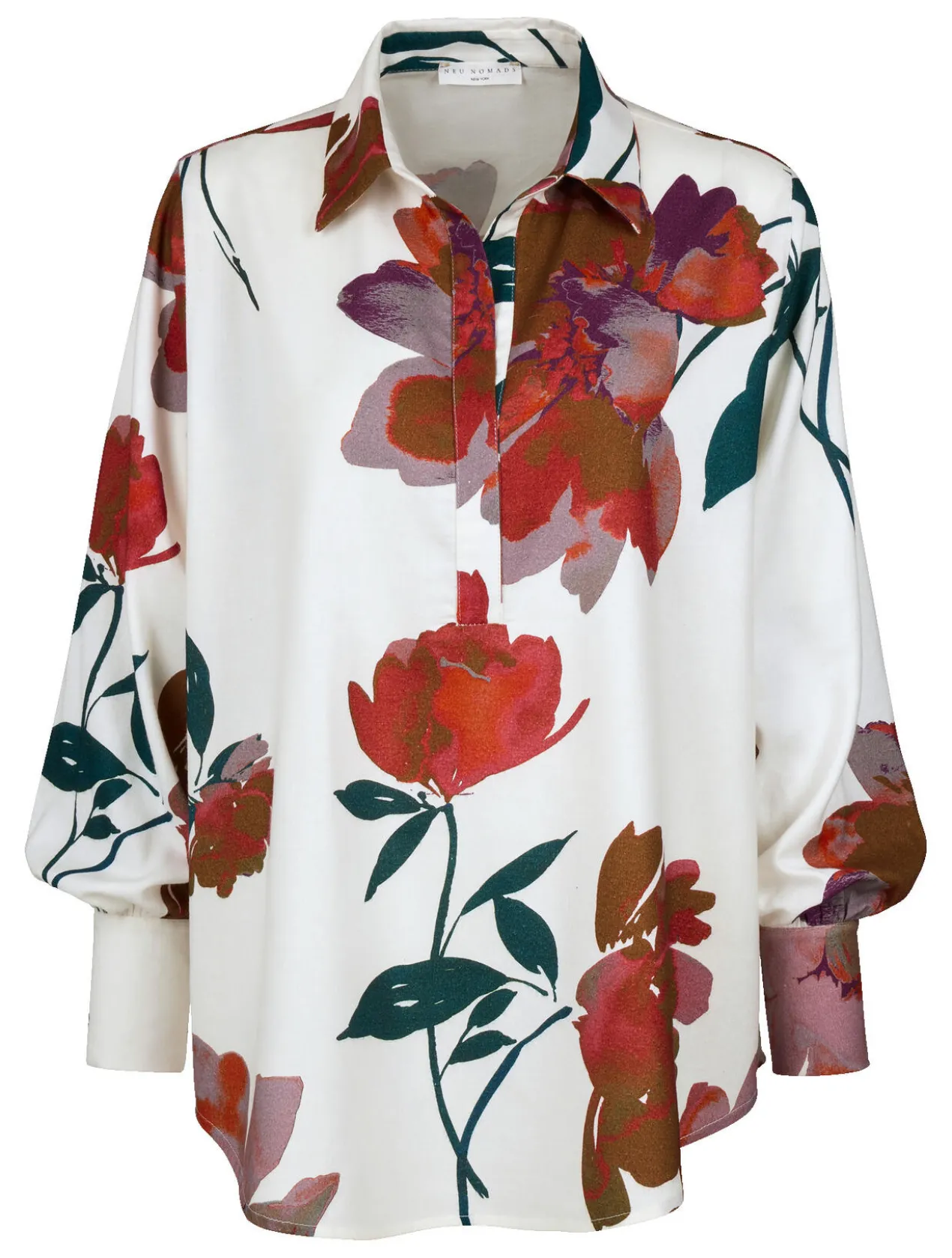 Neu Nomads Flower-Flanellbluse