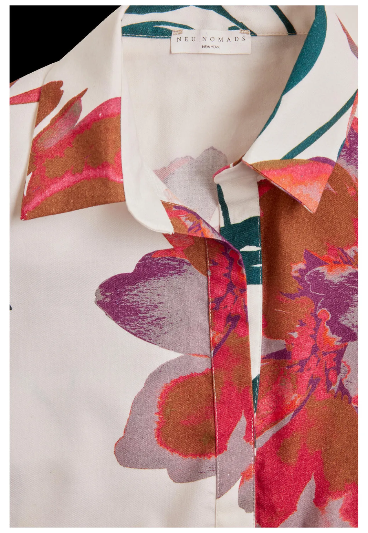 Neu Nomads Flower-Flanellbluse