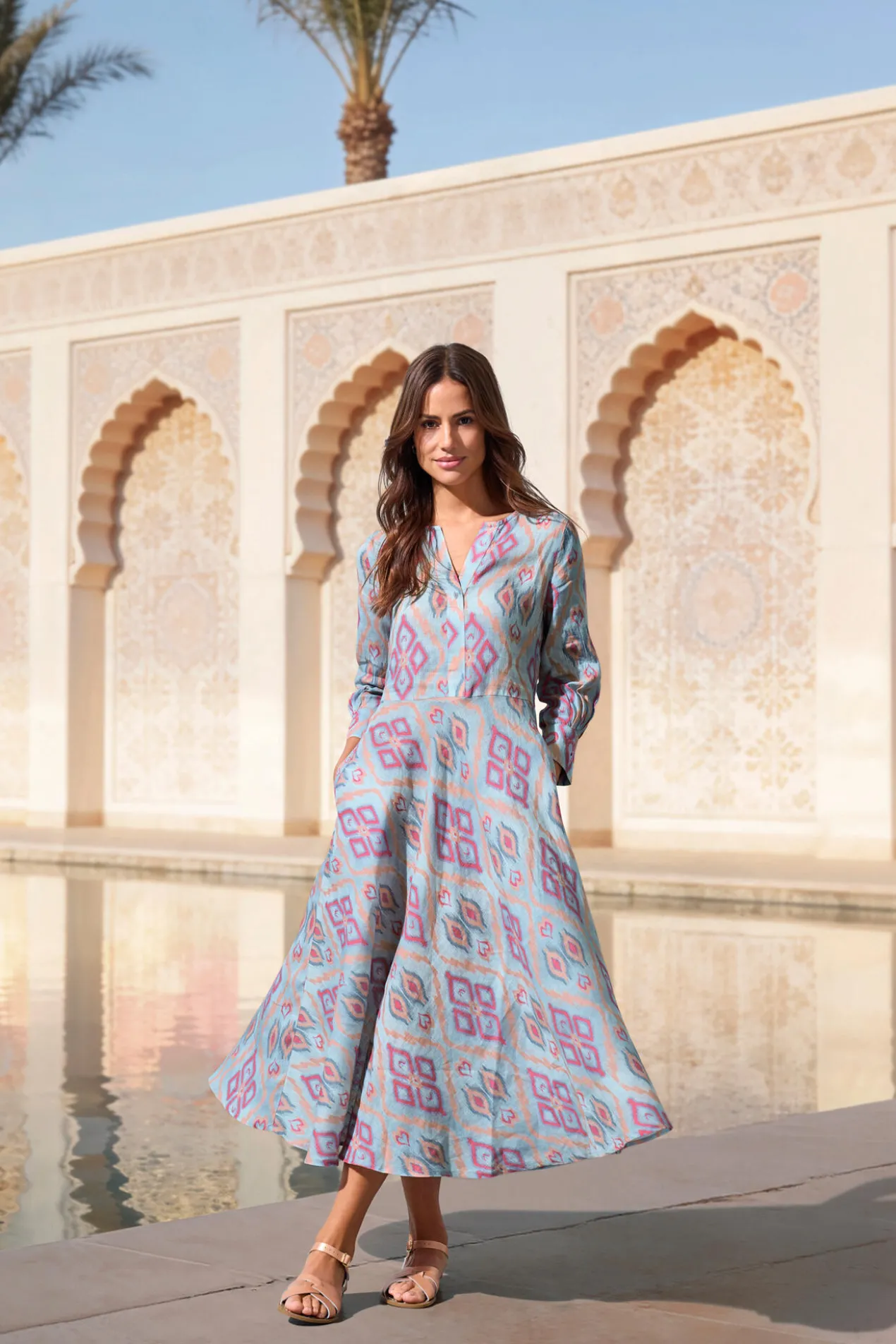Nimo With Love Ikat-Kleid