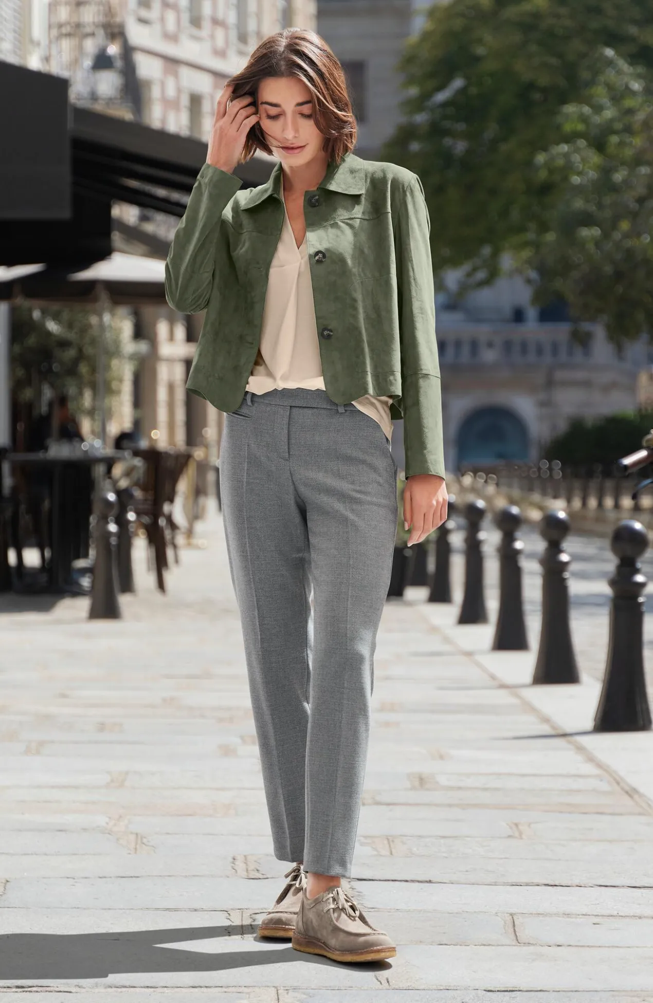 OCONI Ziegenvelours-Hemdjacke