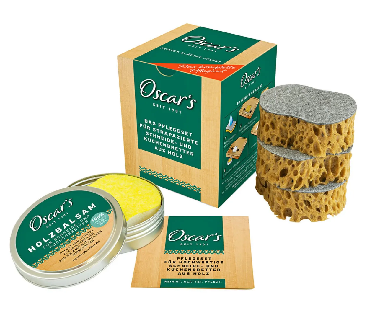 Oscar`s Holz-Pflegeset