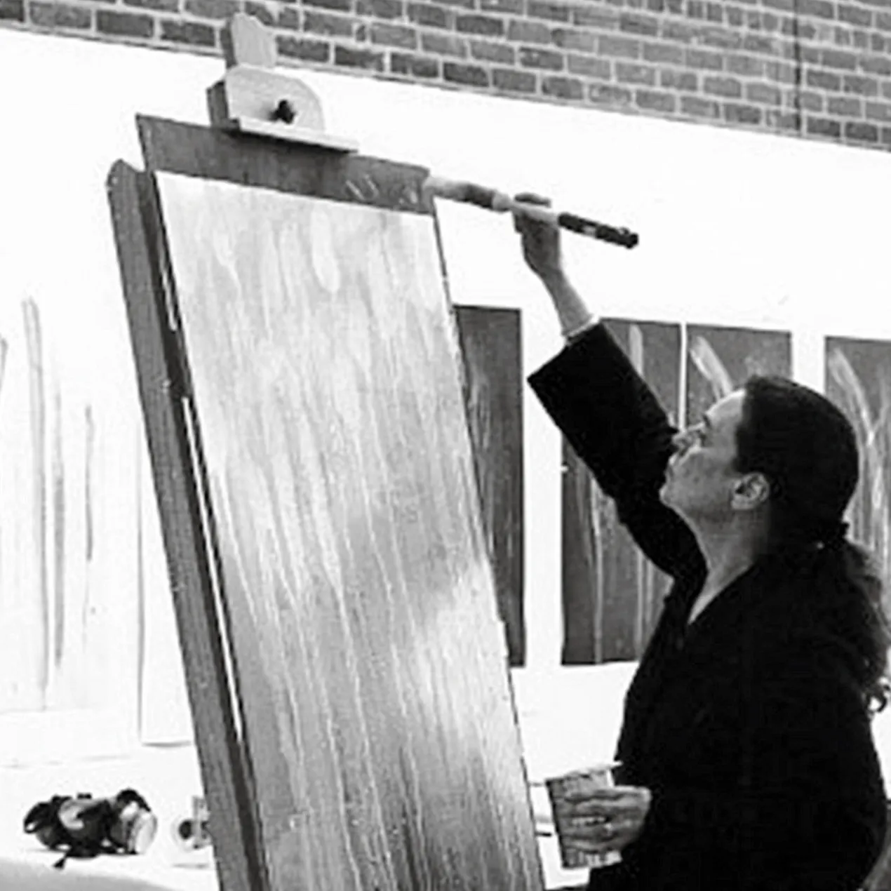 Pat Steir – Wasserfall grün