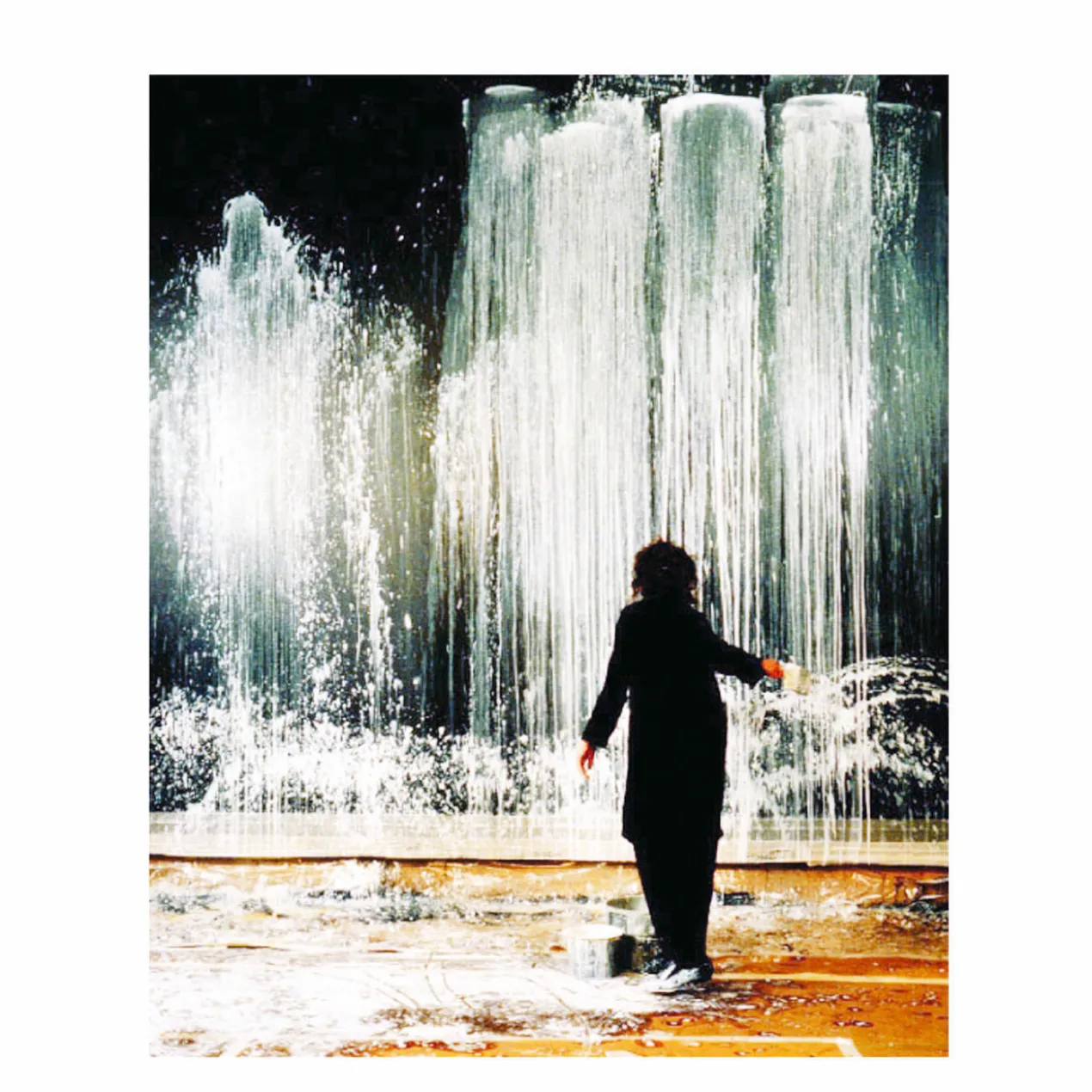 Pat Steir – Wasserfall grün