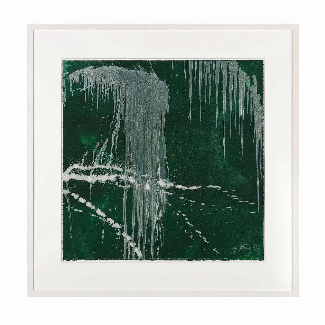 Pat Steir – Wasserfall grün