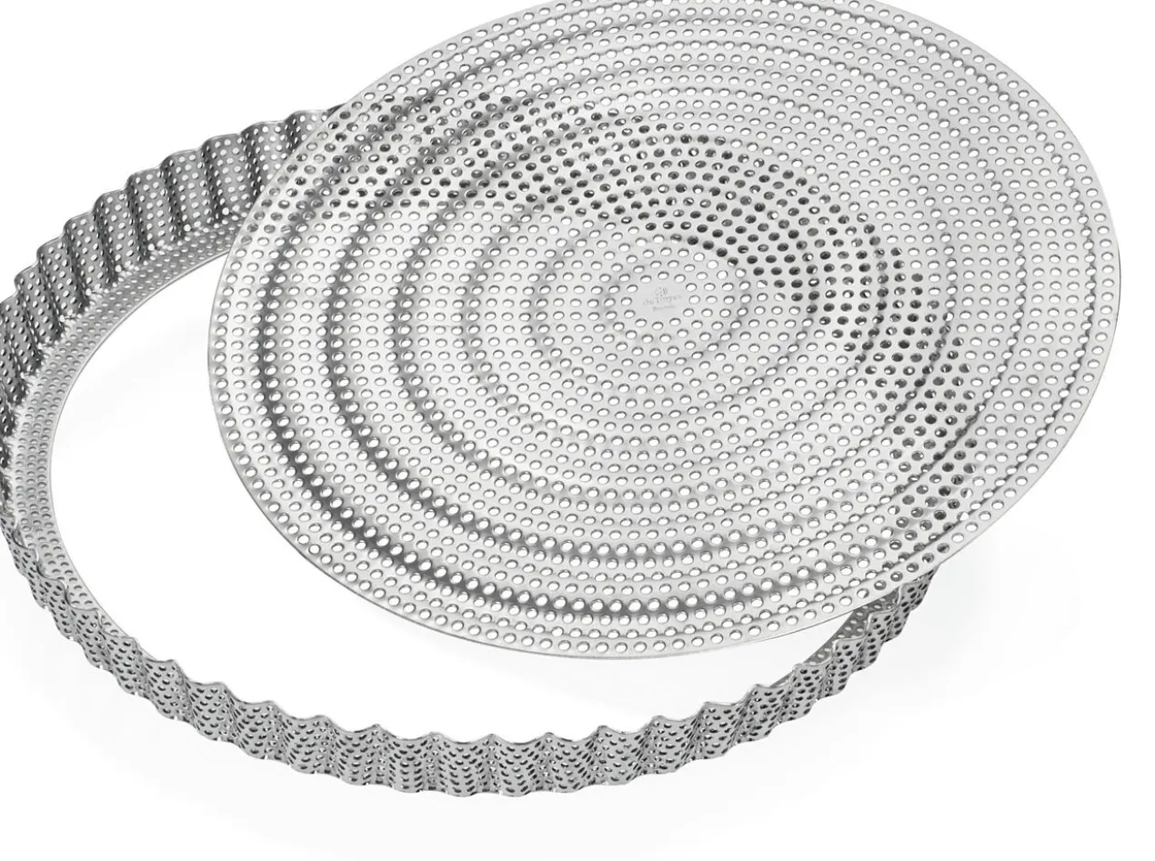 Perforierte Edelstahl-Backformen