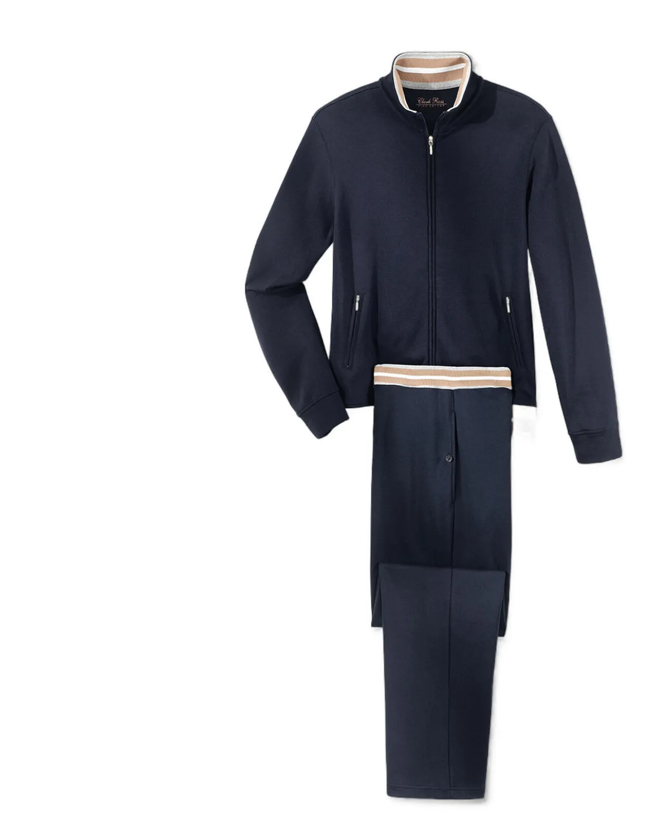Pima-Cotton Herren-Homesuit, Marineblau