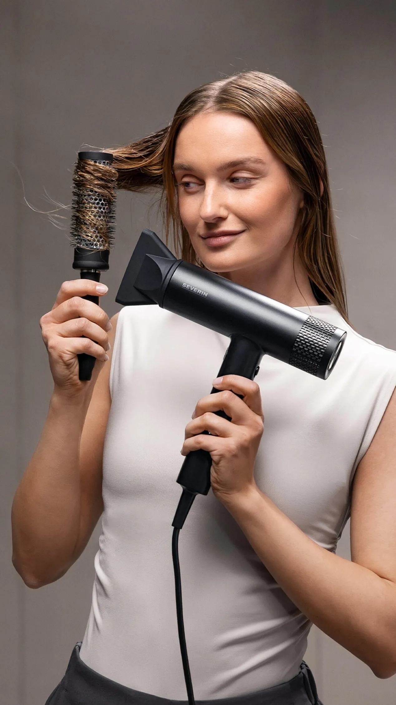 Profi-Haartrockner mit Magnetaufsätzen