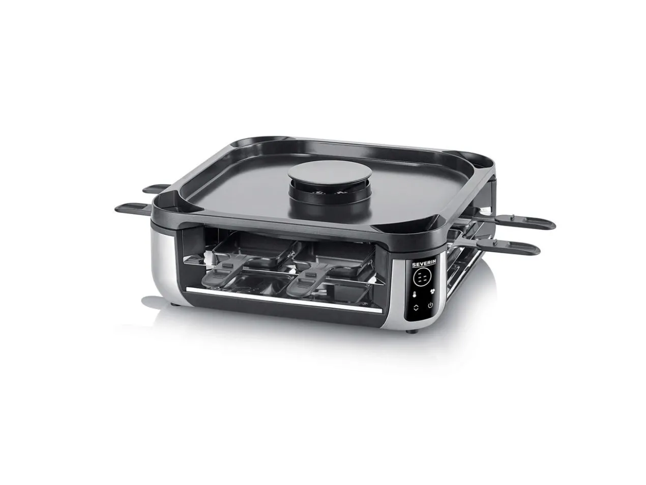 Raclette-Grill mit integriertem Rauchabzug