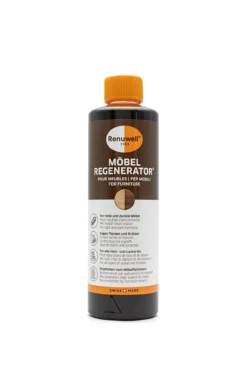 Renuwell Möbel-Regenerator, 500 ml oder Möbelpflegetücher, 4er-Set