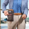 Rindleder-Gürteltasche mit RFID-Schutz