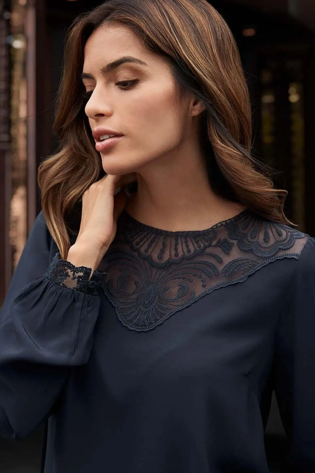 Rosemunde Copenhagen Spitzenbluse
