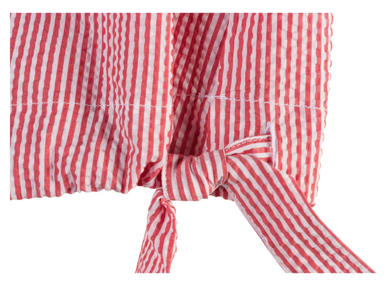 Rossana Diva Seersucker-Boxy-Bluse