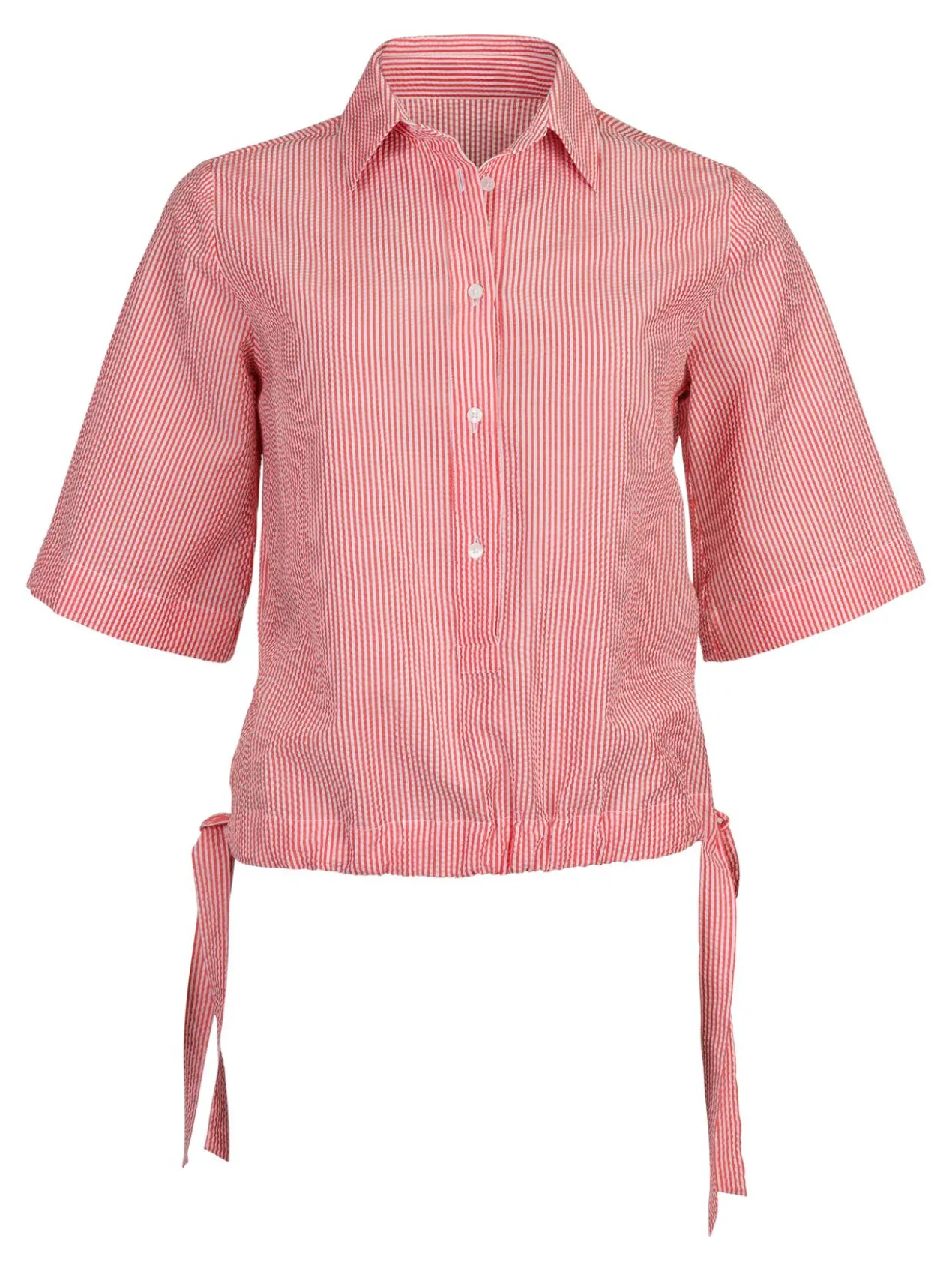 Rossana Diva Seersucker-Boxy-Bluse