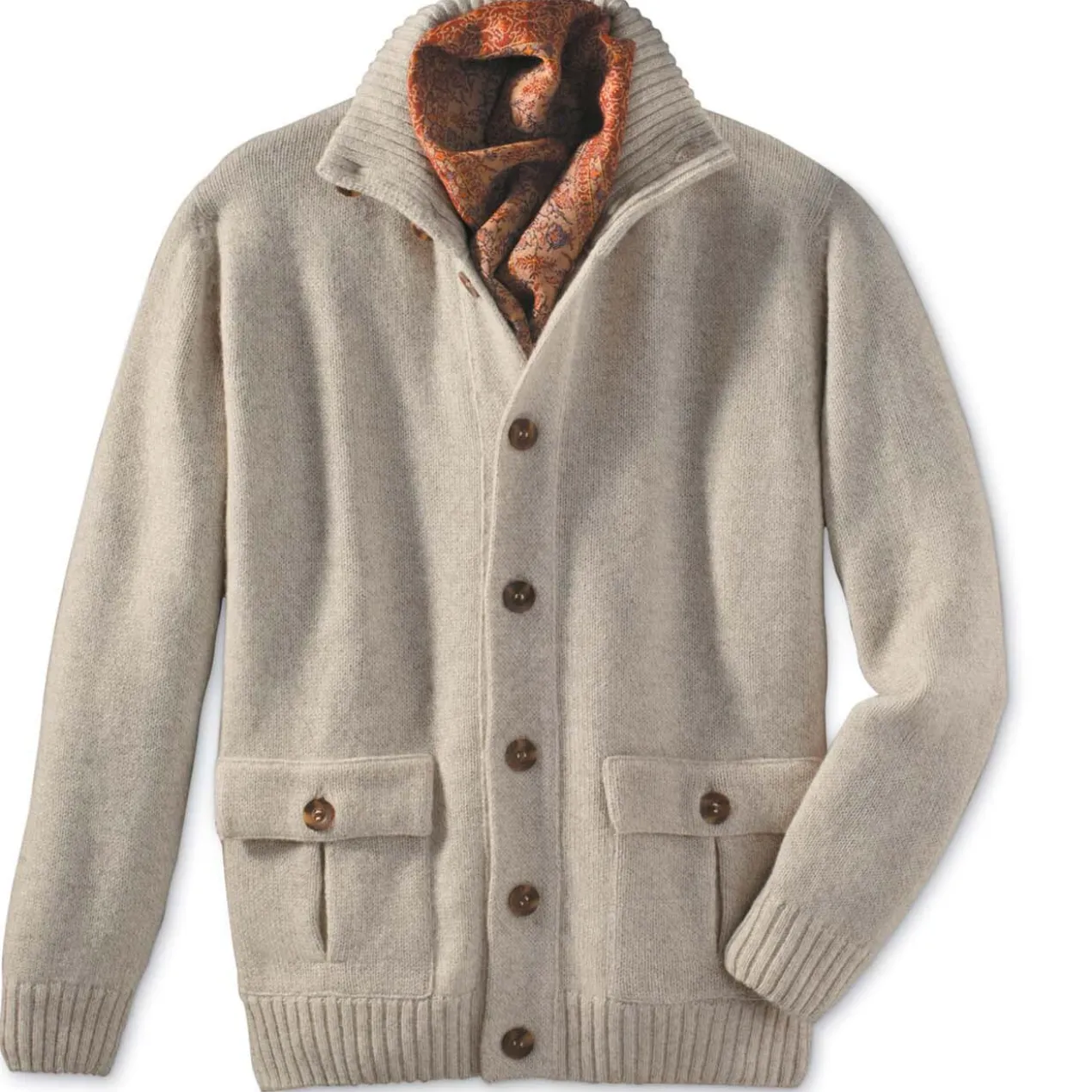 Royal-Alpaka Strickjacke