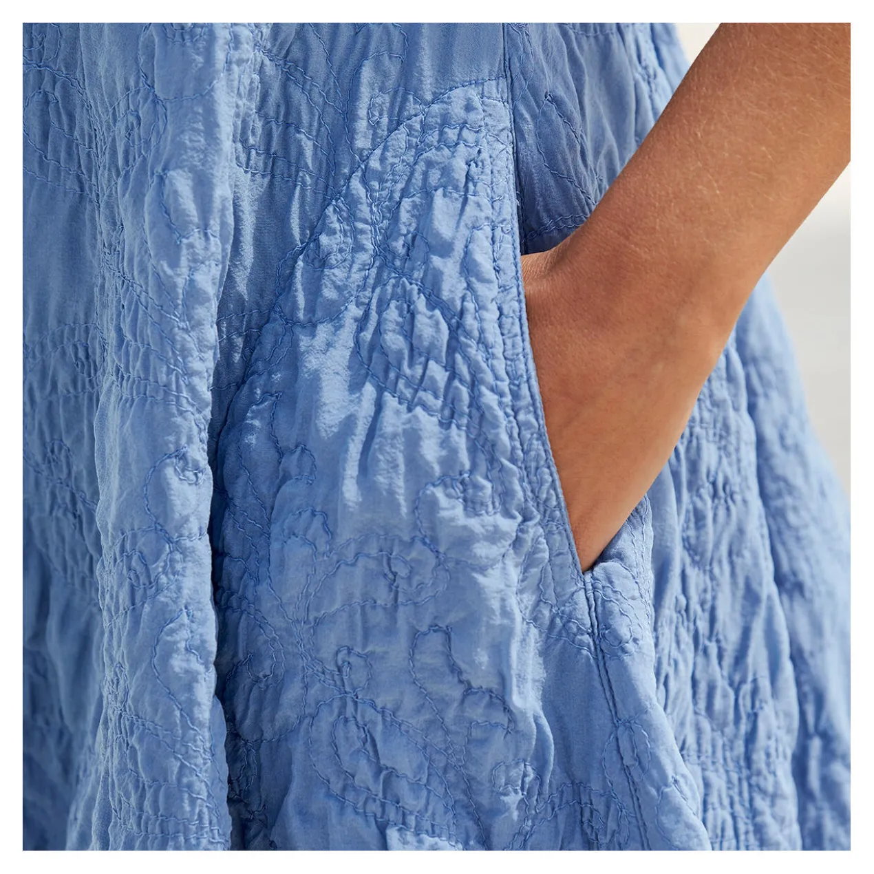 Seidencrash-Sommerkleid