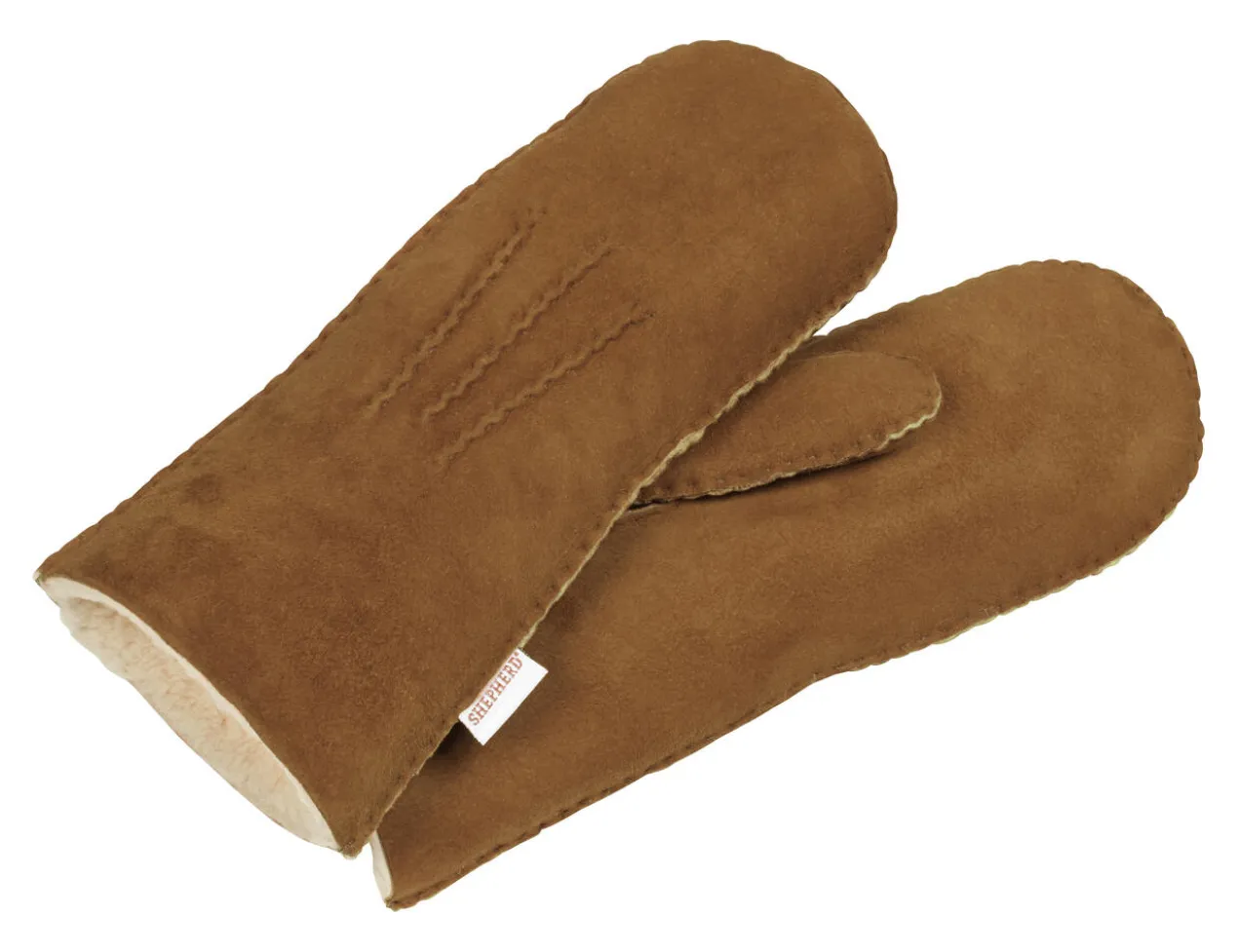 Shepherd Curly-Lamm-Fäustlinge