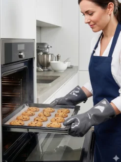 Silikon Grill- und Hitzeschutzhandschuhe, 1 Paar
