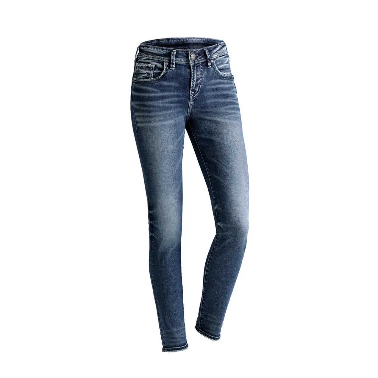 Silver Skinny-Jeans Avery