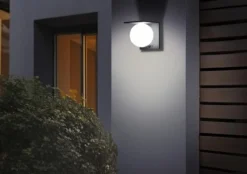Solar-Kugelwandleuchte