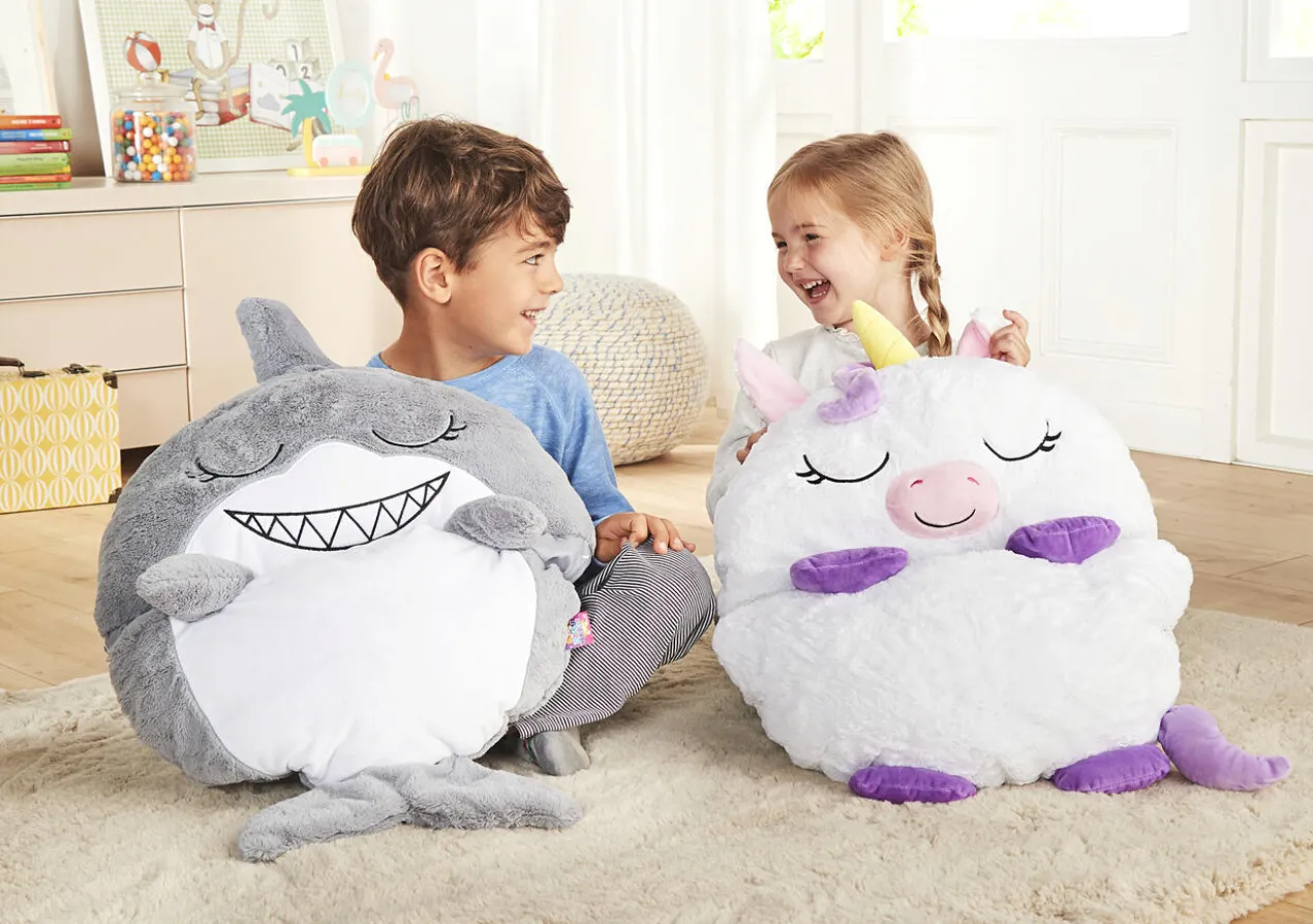 Spiel- und Kuschelschlafsack Einhorn oder Hai