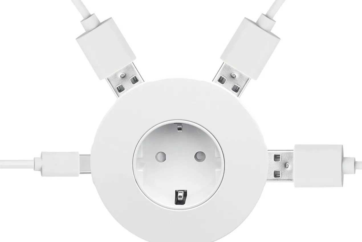 Steckdoseneinsatz mit 4 USB-Ports