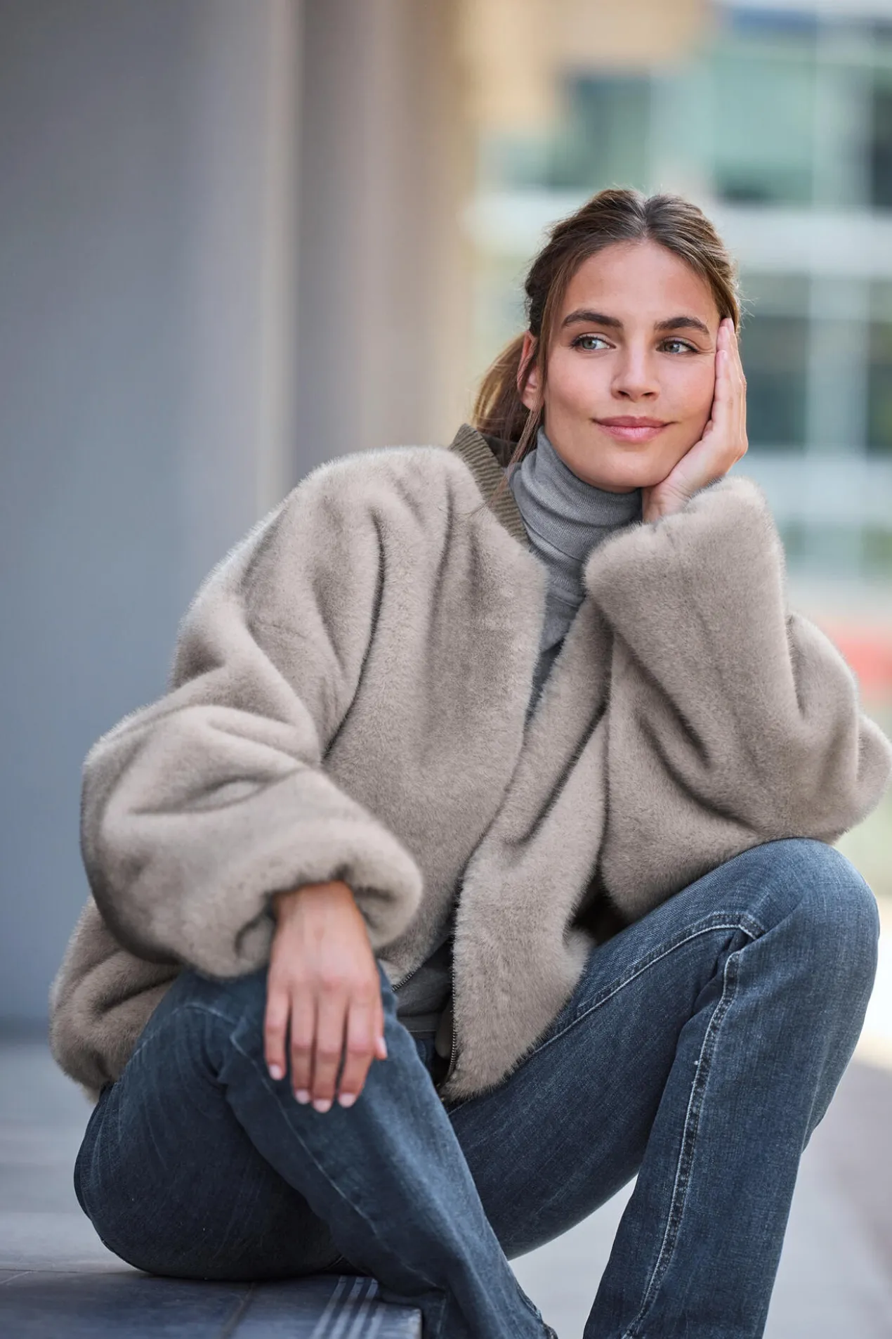 Studio AR Bomber-Wendejacke