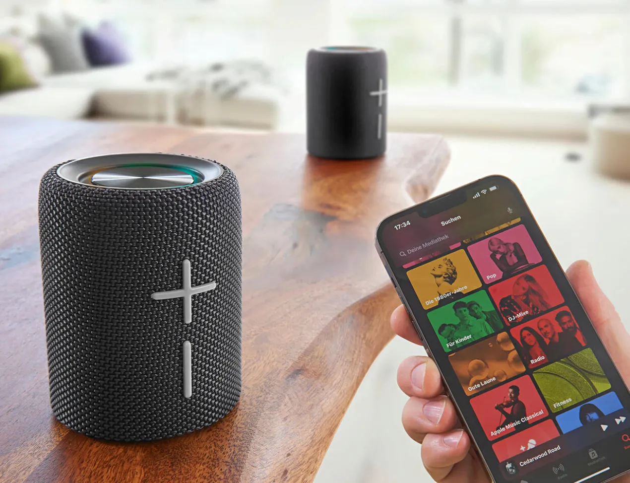 Teilbarer Bluetooth Stereo-Lautsprecher