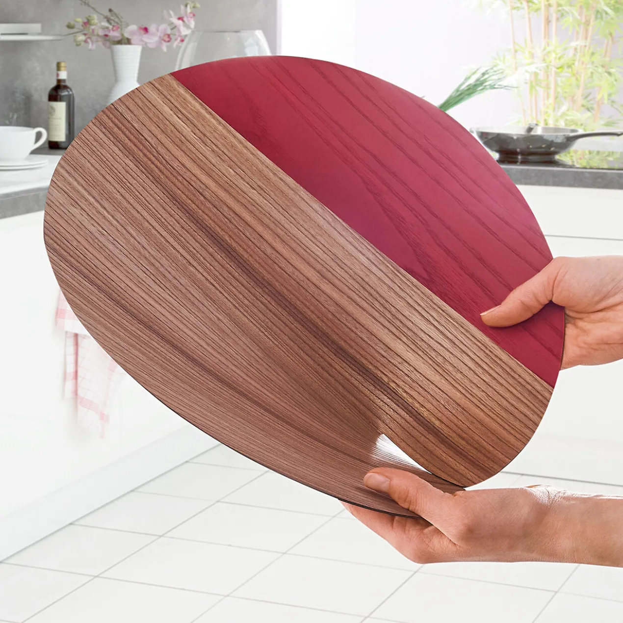 Tischset oder Glasuntersetzer Nelumbo