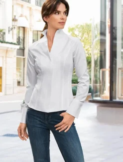 van Laack Kelchkragen-Bluse