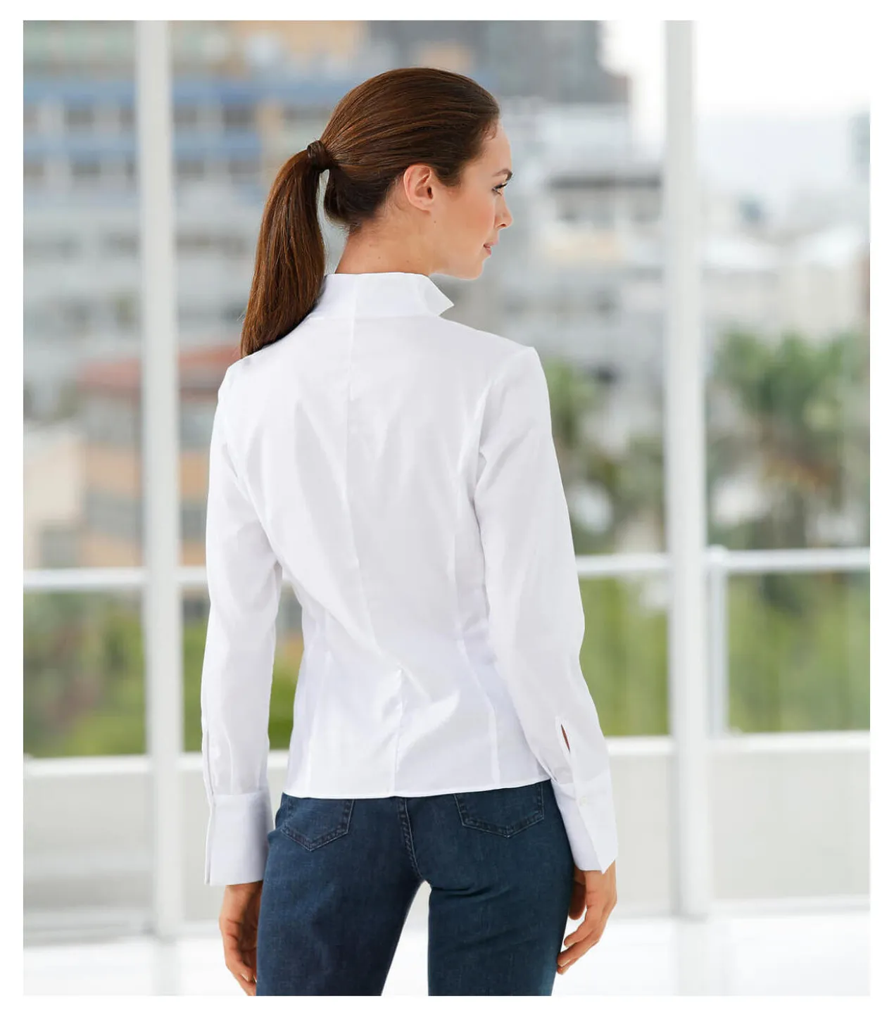 van Laack Kelchkragen-Bluse