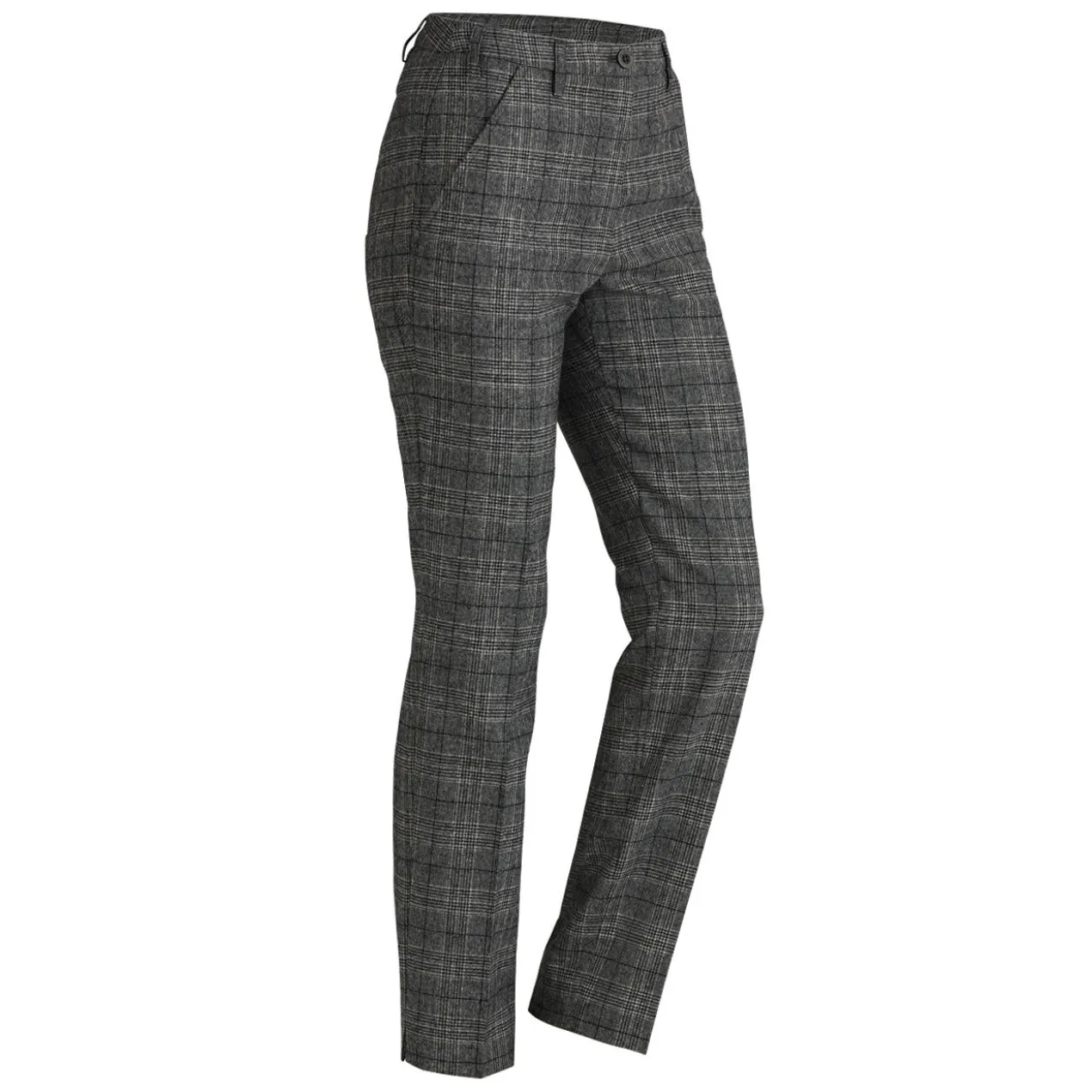 Waschbare Schurwoll-Glencheckhose
