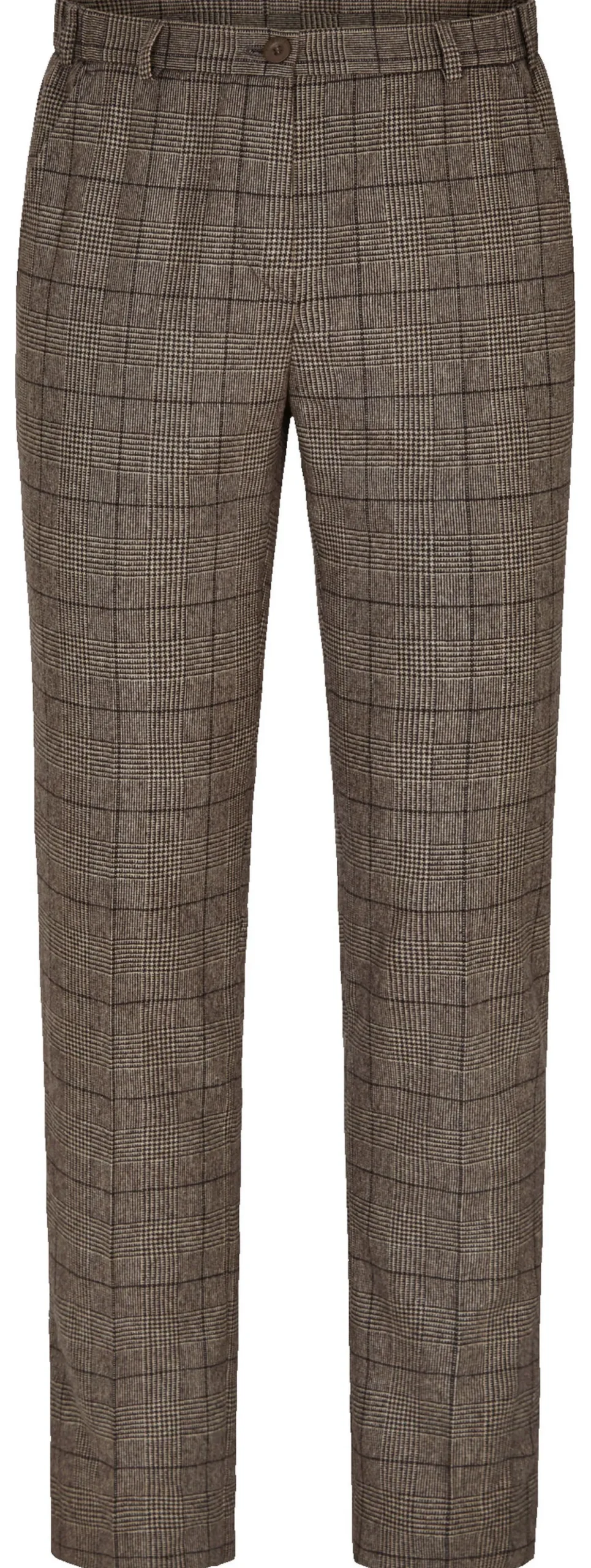 Waschbare Schurwoll-Glencheckhose