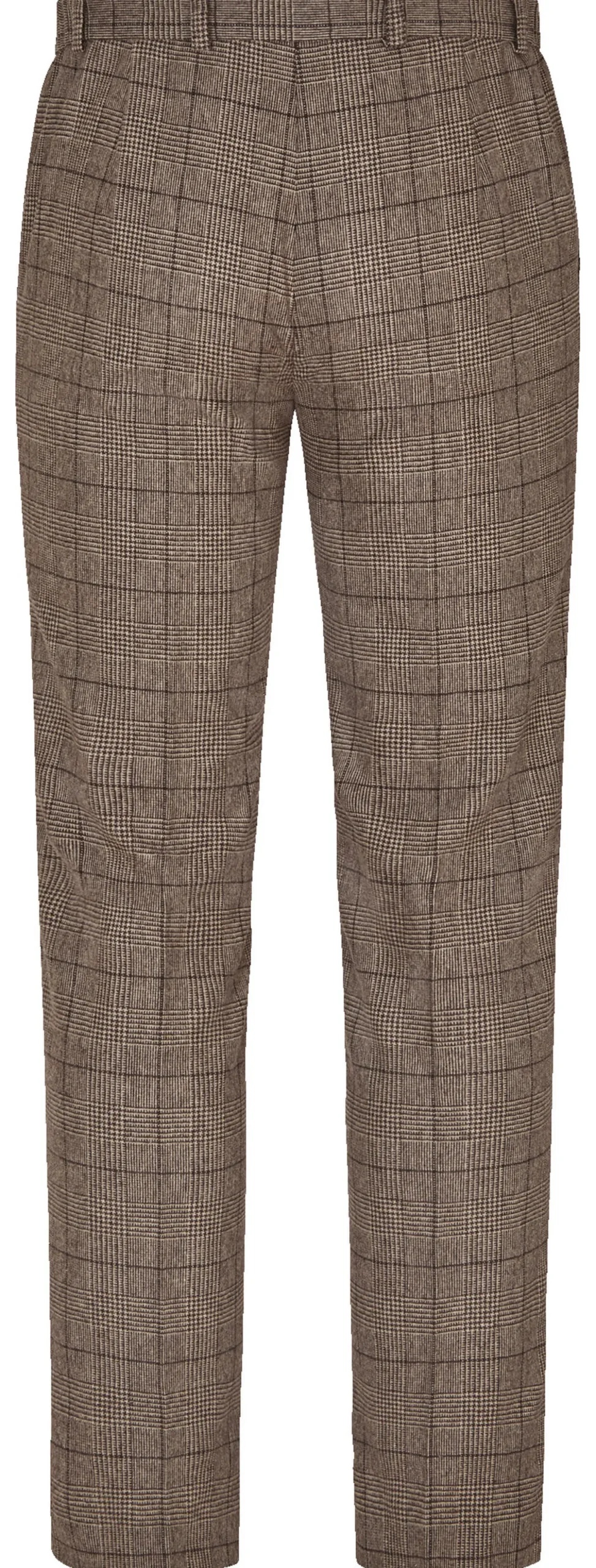 Waschbare Schurwoll-Glencheckhose