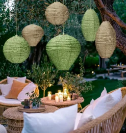 Wetterfeste Lampions mit Solar und LEDs