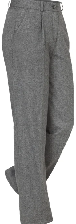 Wide-leg-Schurwollhose