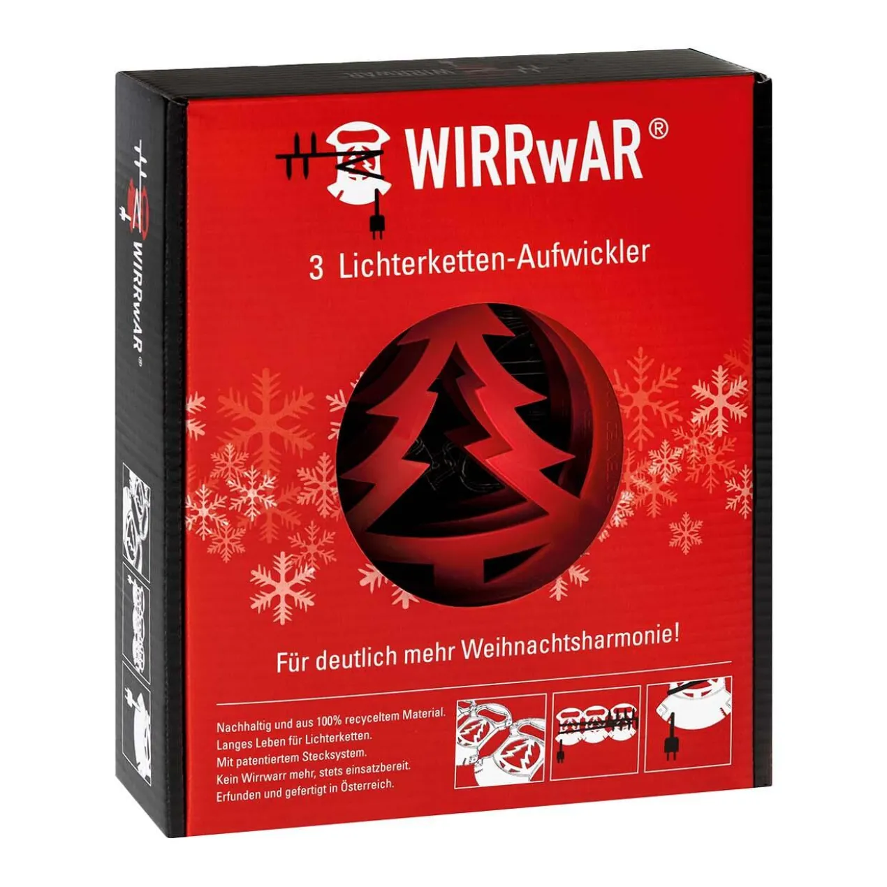 WIRRwAR® Lichterketten-Aufwickler, 3er-Set