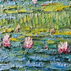 Zhao Xiaojie malt Monet – Bridge over a Pond of Water Lilies