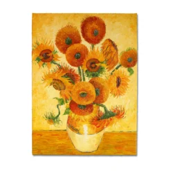 Zhao Xiaoyong malt Vincent van Gogh – 15 Sonnenblumen in einer Vase
